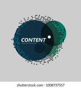Halftone abstract black dot. Abstract circle background