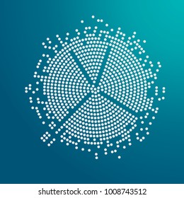 Halftone abstract black dot. Abstract circle background