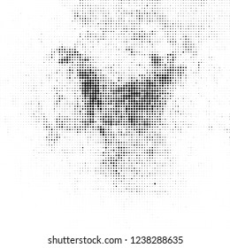 Halftone abstract black and white