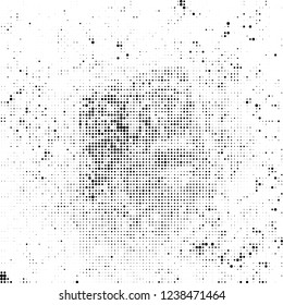 Halftone abstract black and white