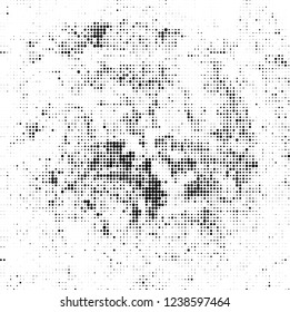 Halftone abstract black and white