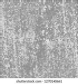 Halftone abstract black and white