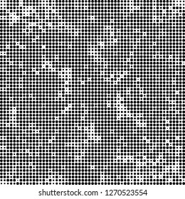Halftone abstract black and white