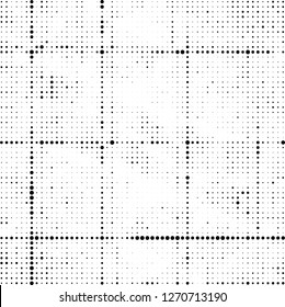 Halftone abstract black and white