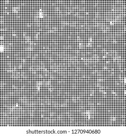 Halftone abstract black and white