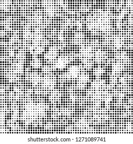 Halftone abstract black and white