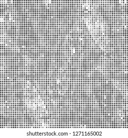 Halftone abstract black and white