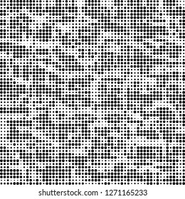 Halftone abstract black and white