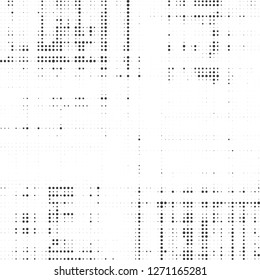 Halftone abstract black and white