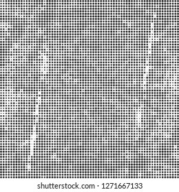 Halftone abstract black and white