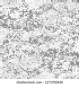 Halftone abstract black and white