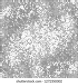 Halftone abstract black and white