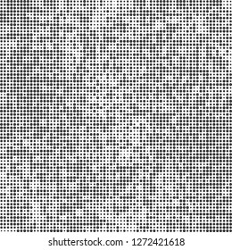 Halftone abstract black and white