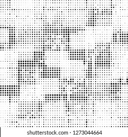 Halftone abstract black and white