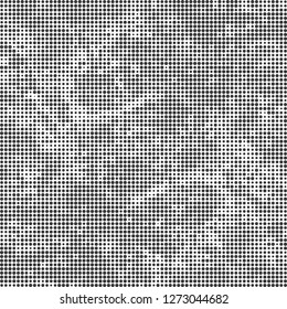 Halftone abstract black and white