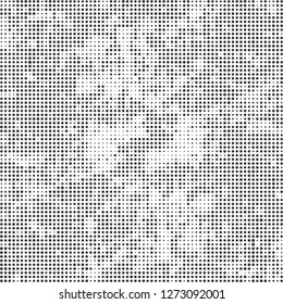 Halftone abstract black and white