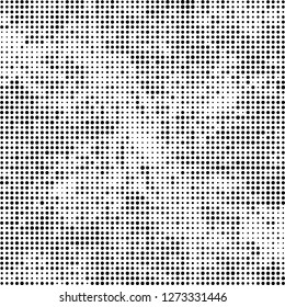 Halftone abstract black and white