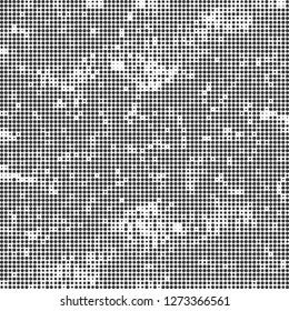 Halftone abstract black and white