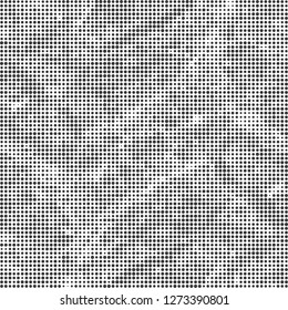 Halftone abstract black and white