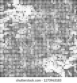 Halftone abstract black and white