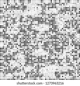 Halftone abstract black and white