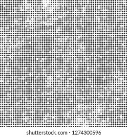 Halftone abstract black and white