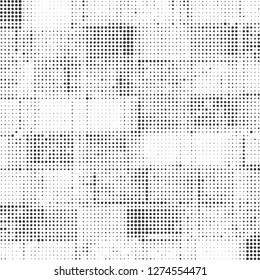 Halftone abstract black and white