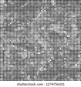 Halftone abstract black and white