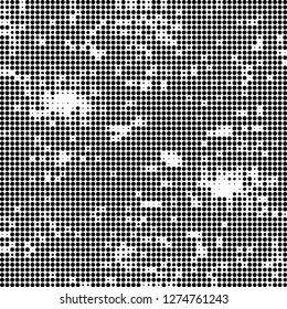 Halftone abstract black and white