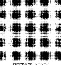 Halftone abstract black and white