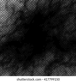 Halftone abstract black and white dotted vector illustration background