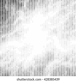 Halftone abstract black and white dotted vector illustration background