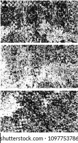Halftone abstract black and white. Monochrome texture of dot pattern