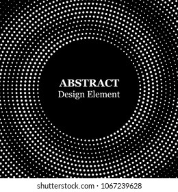 Halftone abstract dotted backgrounds for your design. Halftone effect vector pattern. Circle dots isolated on the white background. Vector abstract logo design element.