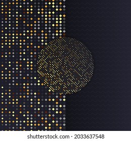 halftone in abstract geometric background 03