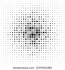 Halftone abstract geometric design, digital dynamic texture cover background, vector illustration .