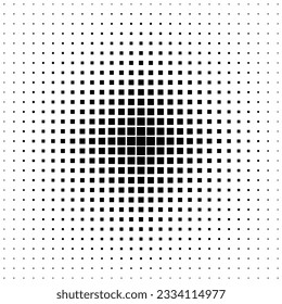 Halftone abstract geometric design, digital dynamic texture cover background, vector illustration .