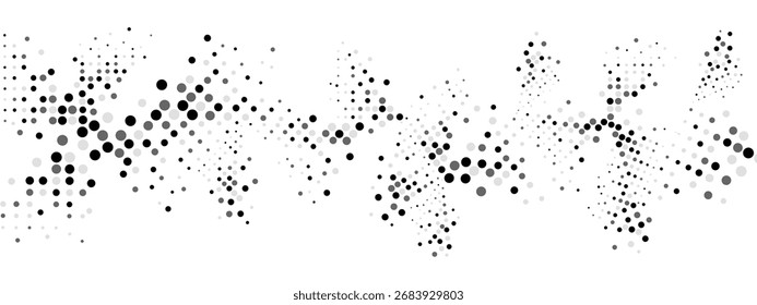 Textura geométrica abstracta de semitono con Formas triangulares caóticas basadas en partículas Ilustración vectorial de diseño molecular para publicidad de tecnología Presentaciones de medicina Negocios y gráficos digitales