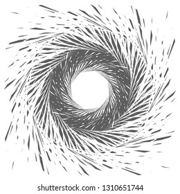 Halftone abstract geometrical spin twirl spiral background design vector illustration