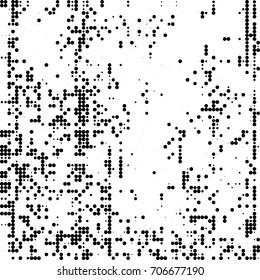 Halftone abstract grunge texture vector black and white