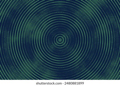 Halftone abstract radial background. Color geometric pattern. Grunge background as design element. Vector illustration.