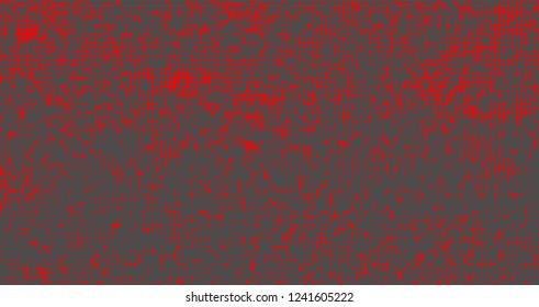 Halftone abstract red dots on grey background