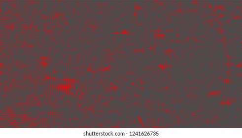 Halftone abstract red dots on grey background