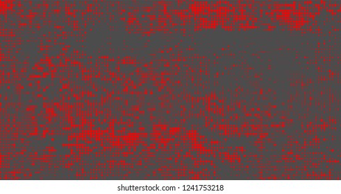 Halftone abstract red dots on grey background