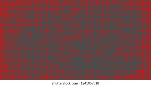 Halftone abstract red dots on grey background