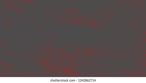 Halftone abstract red dots on grey background