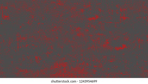 Halftone abstract red dots on grey background