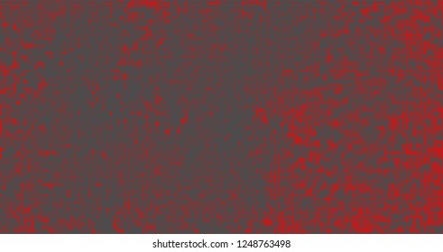 Halftone abstract red dots on grey background