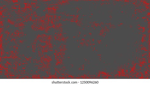 Halftone abstract red dots on grey background