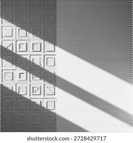 Sombra abstrata de meio-tom de linhas arquitetônicas ou persianas, ideal para temas de design de interiores e fundos estéticos modernos.